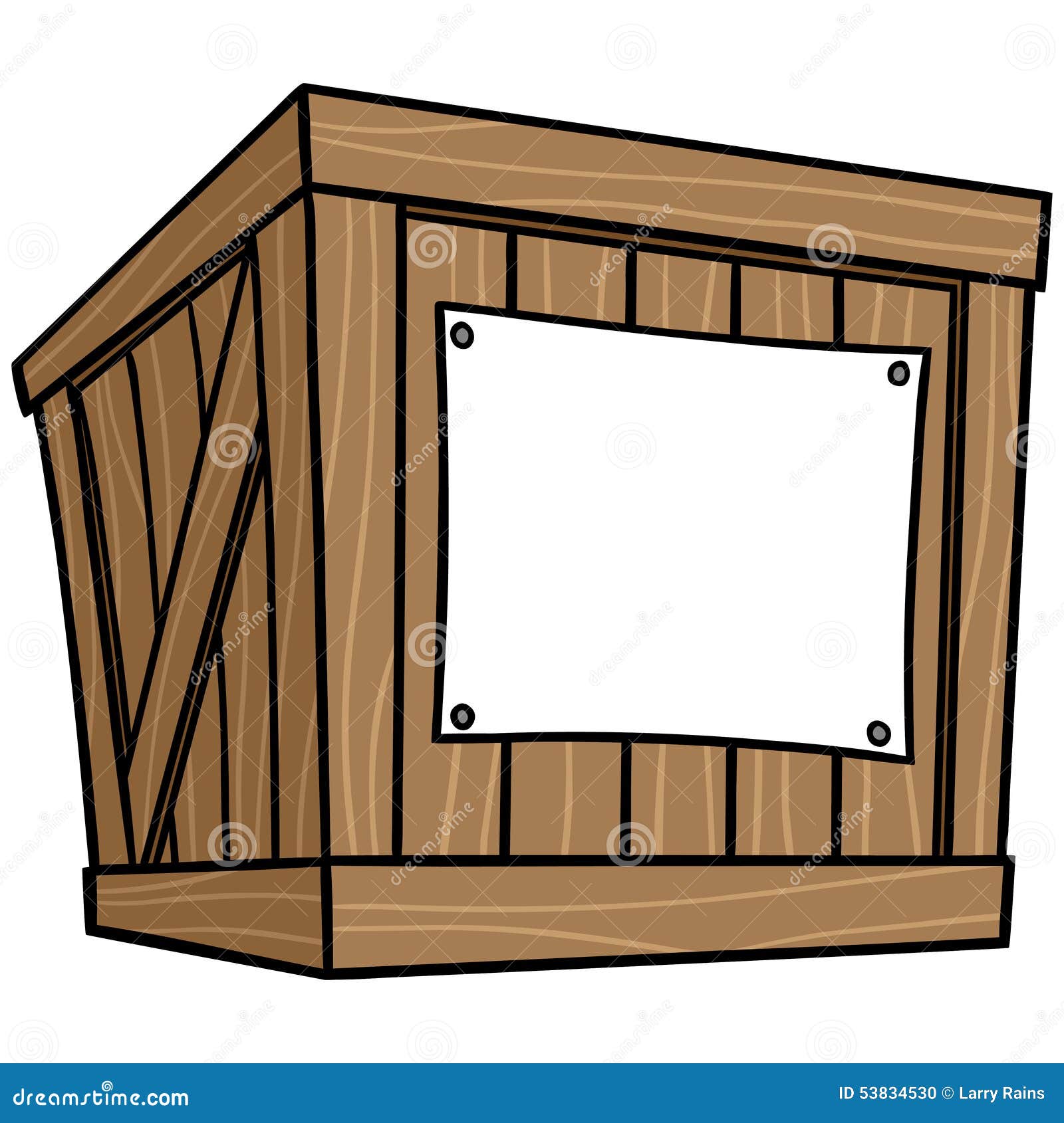 Crate Cartoon Stock Vector - Image: 53834530