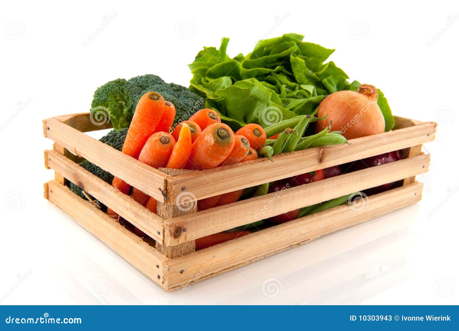 Crate with vegetables stock image. Image of broccoli 10303943