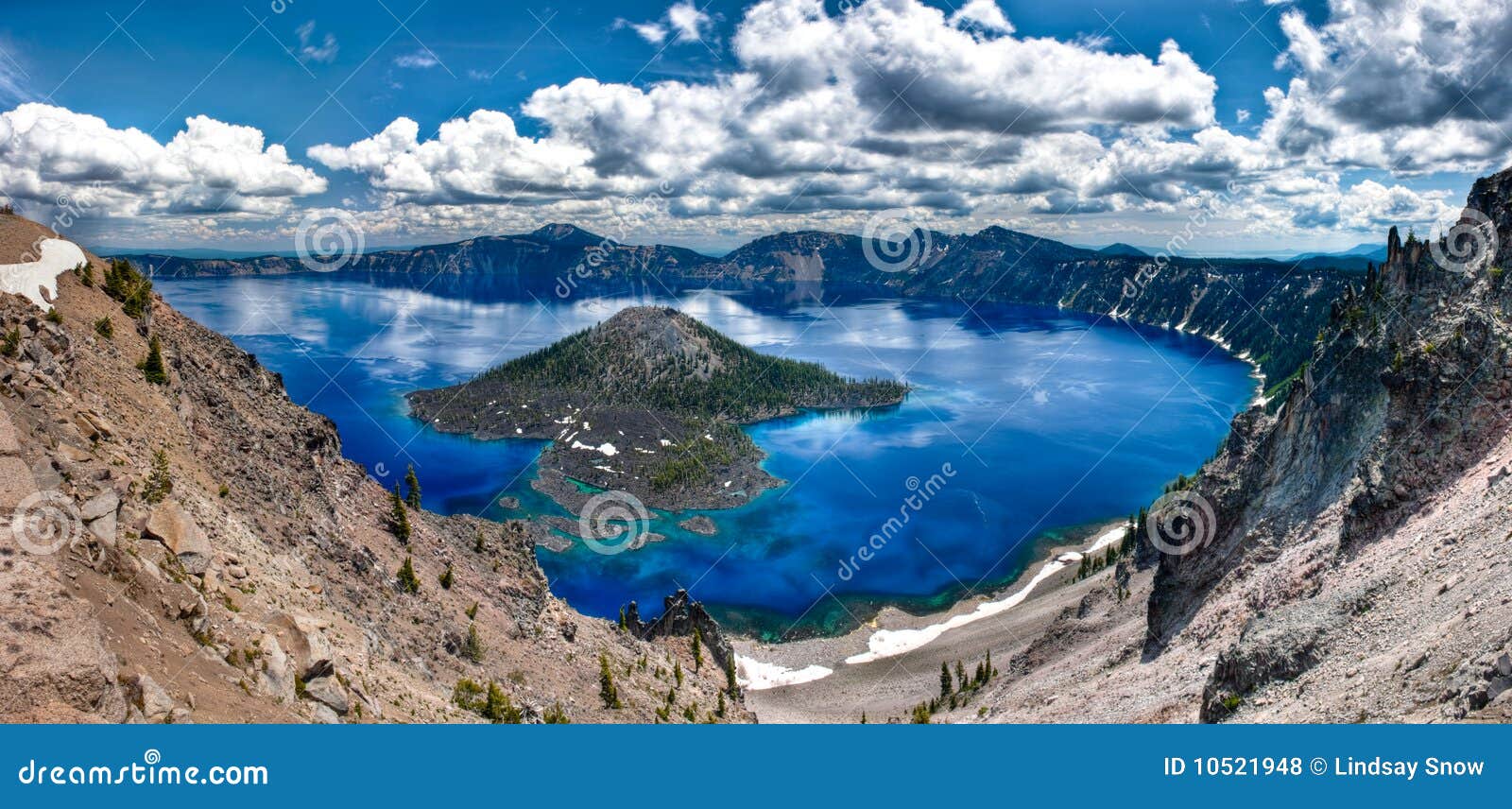 crater lake panorama
