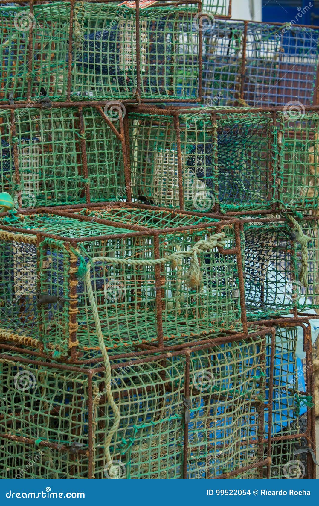 Crates for Fishing Sea Food Editorial Stock Image - Image of seafood, rope:  99522054