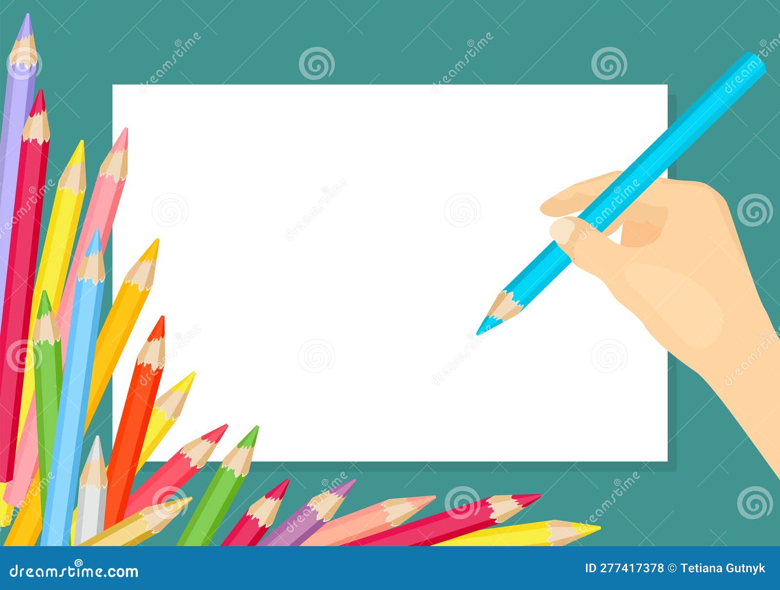 crayons de couleur pour le bureau ou le dessin avec différentes couleurs.  collection d'outils de crayons colorés pour l'écriture et la peinture.  illustration vectorielle plane isolée sur fond blanc. 2305760 Art vectoriel