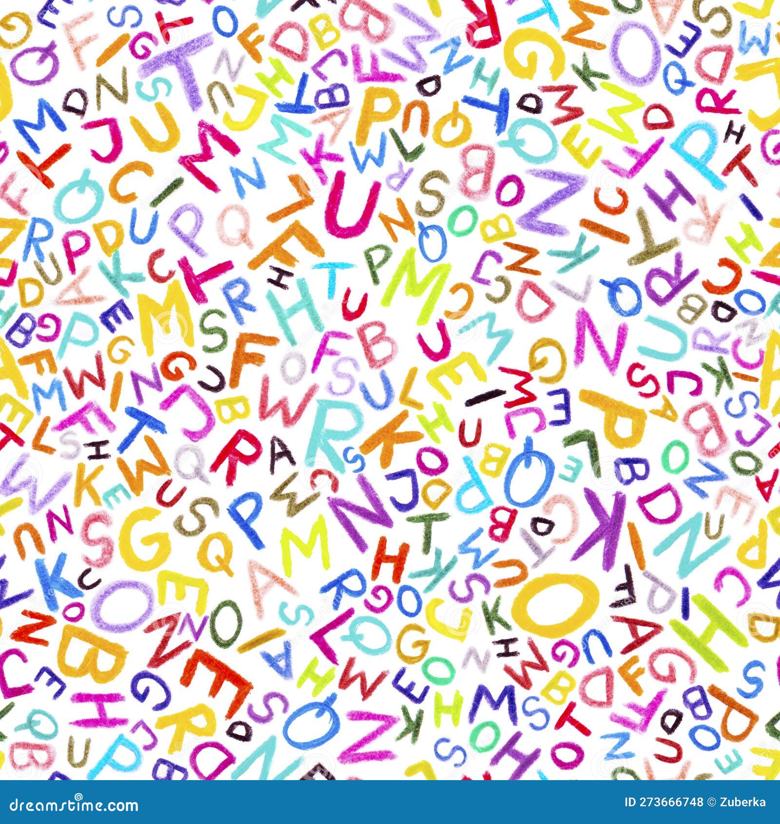 Crayon Alphabet Seamless Pattern Stock Photo Image of kindergarten