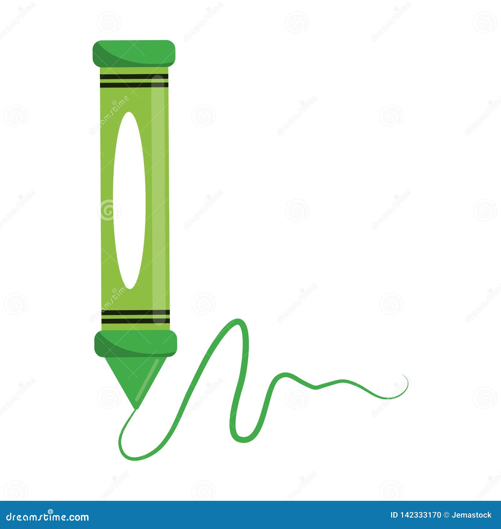 Crayon Drawing Cartoon Isolated Stock Vector Illustration of vector