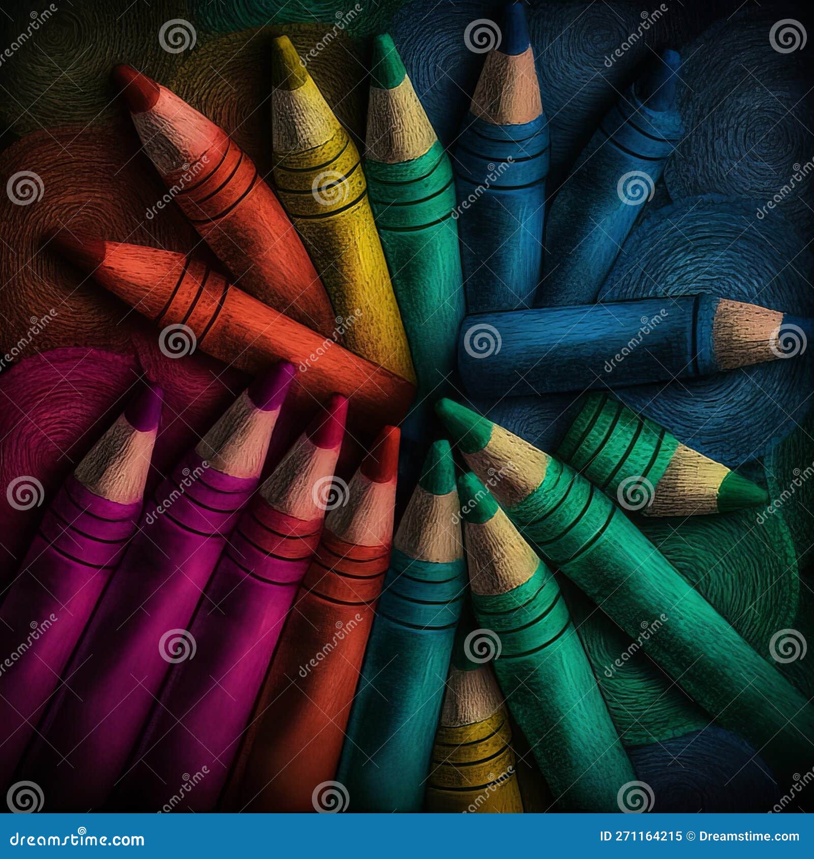 Crayon Textured Background (generative AI) Stock Illustration …