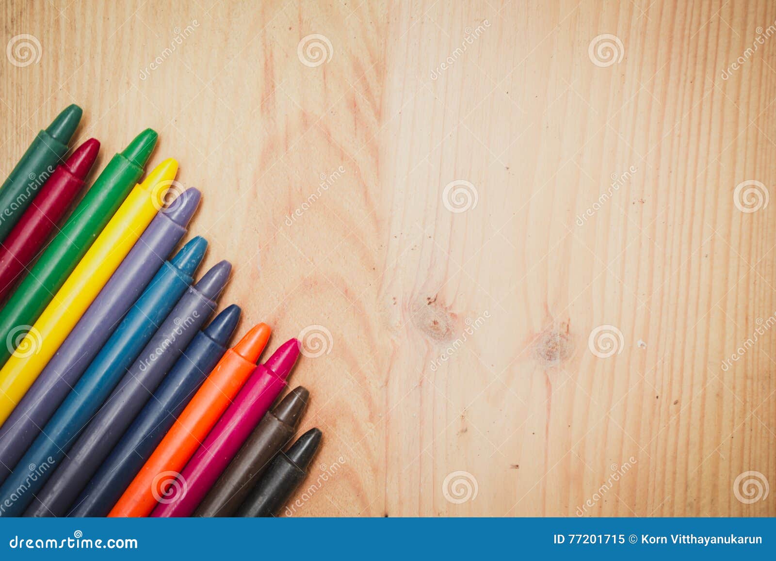 Crayon on wood background stock image. Image of love 77201715