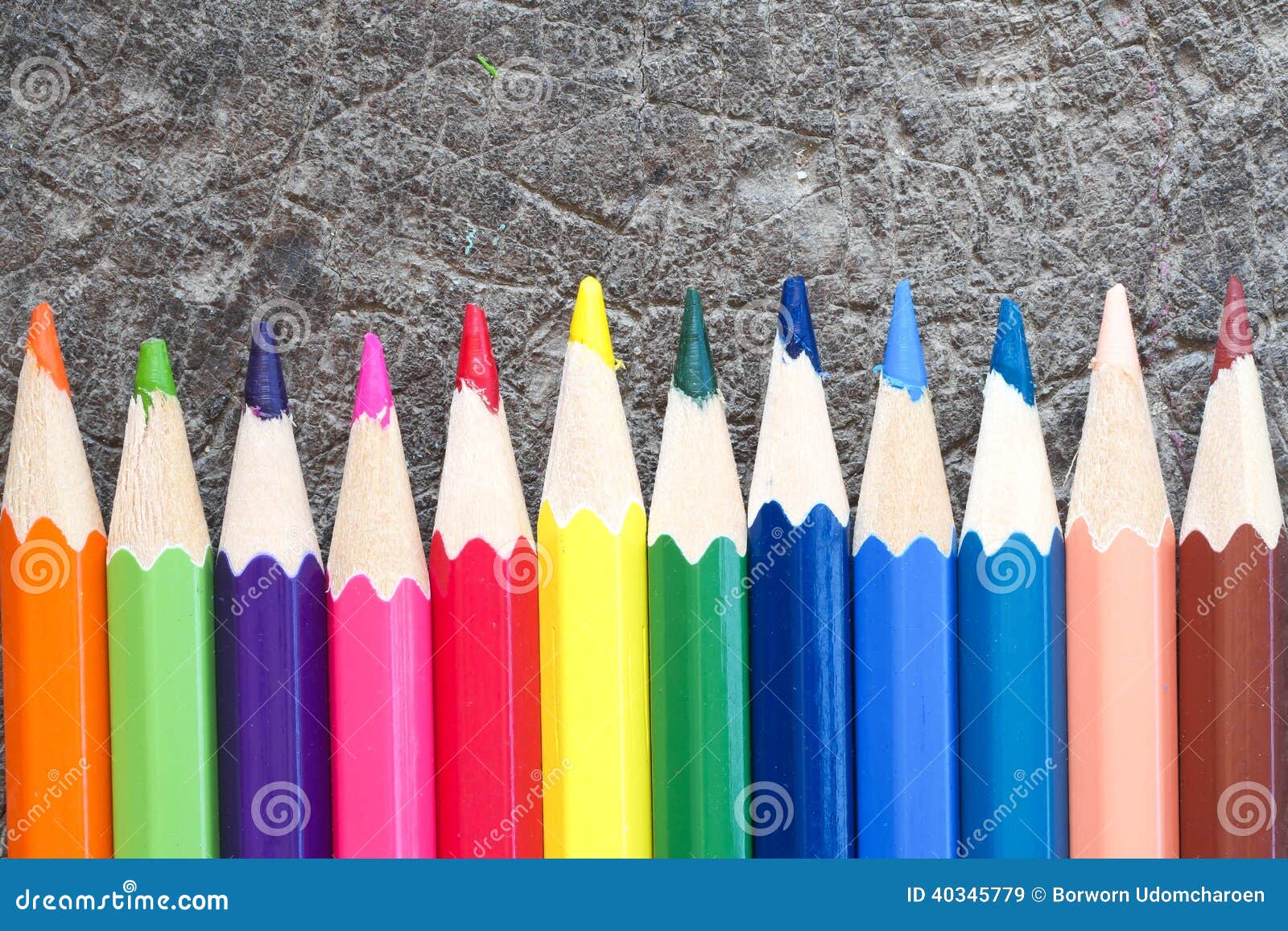 Crayon on wood background stock image. Image of colorful 40345779