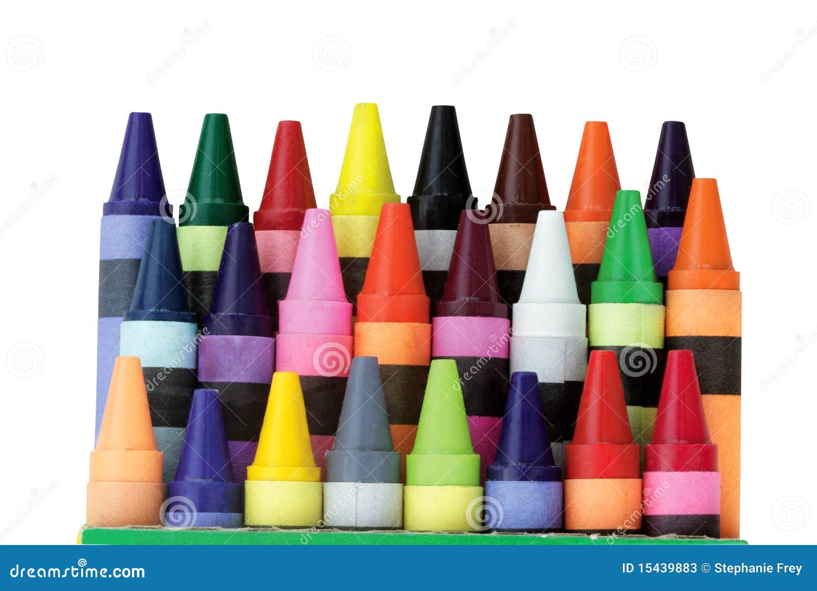 A Bunch Of Mixed Crayons On White Background Stock Photo, Picture and  Royalty Free Image. Image 137200252.