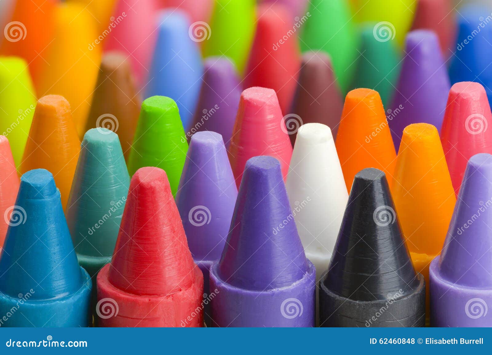 Crayons Close Up stock photo. Image of blue, pencil, sketching 62460848