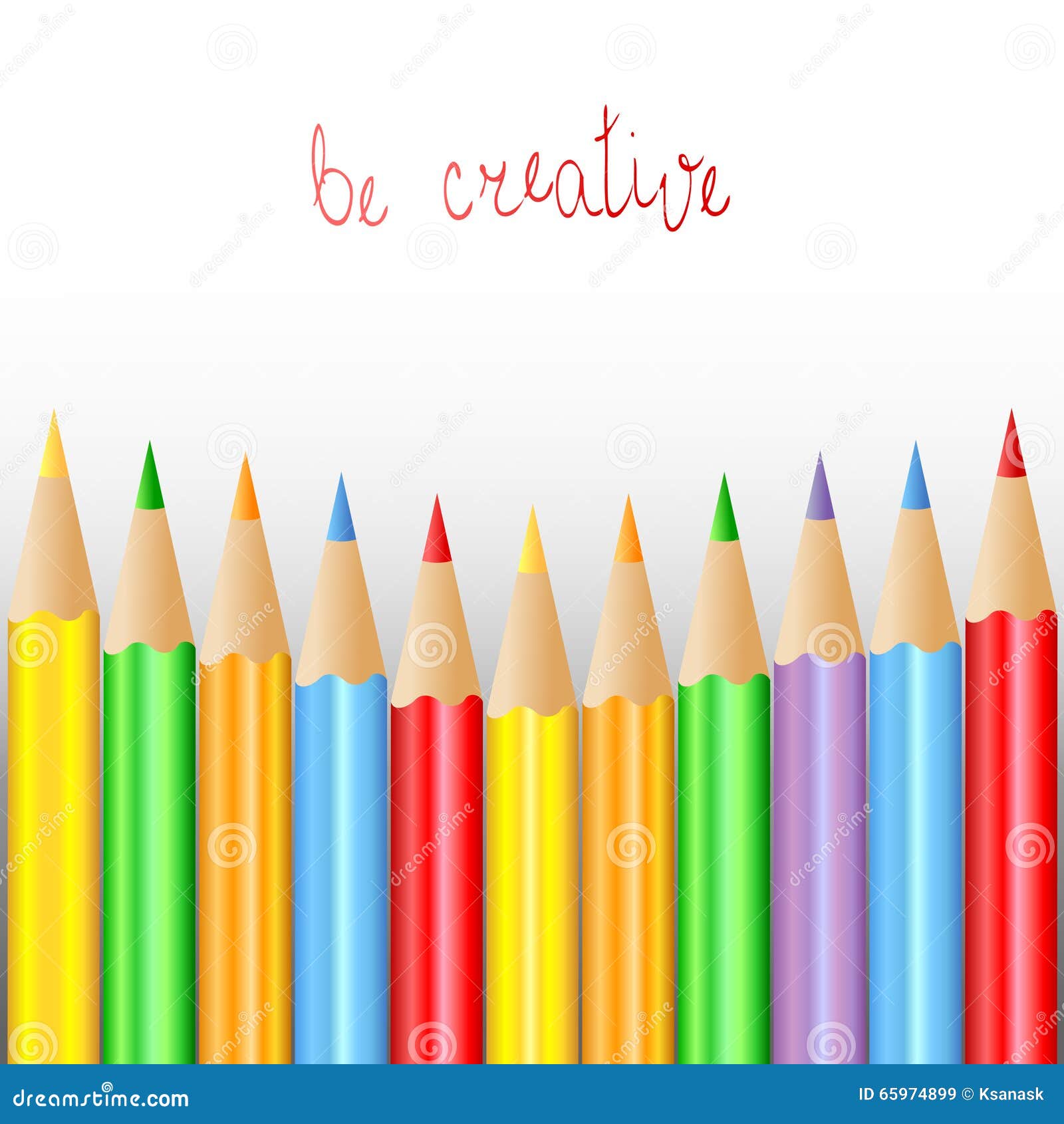 Crayons de couleur illustration de vecteur. Illustration du