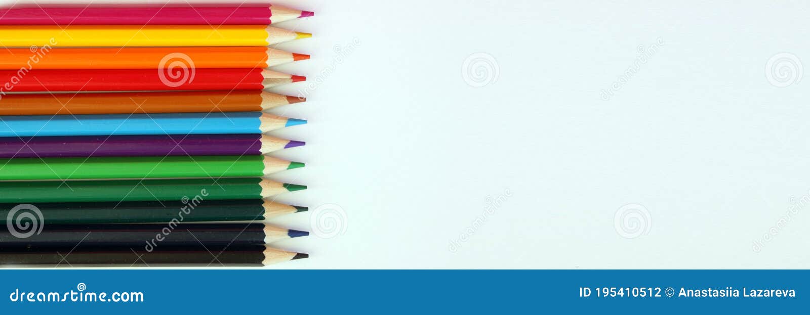 Crayons de couleur sur