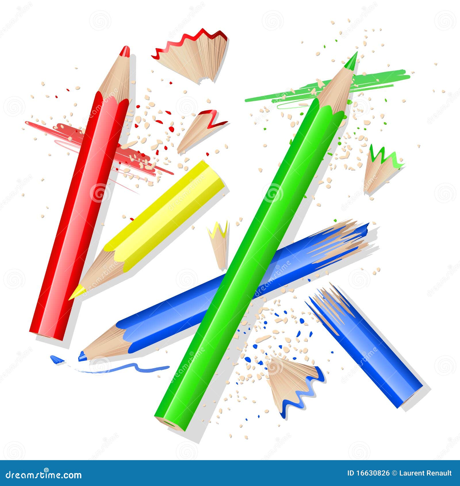 Crayons de couleurs illustration de vecteur. Illustration du conception