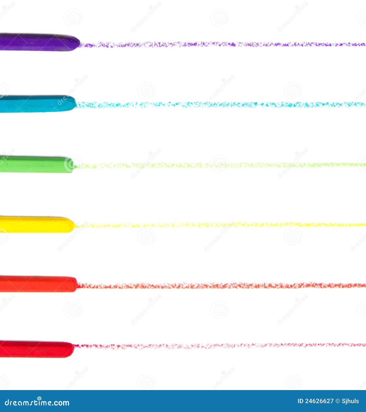 Crayons Or Oil Pastels Drawing Lines On Paper Royalty Free Stock 