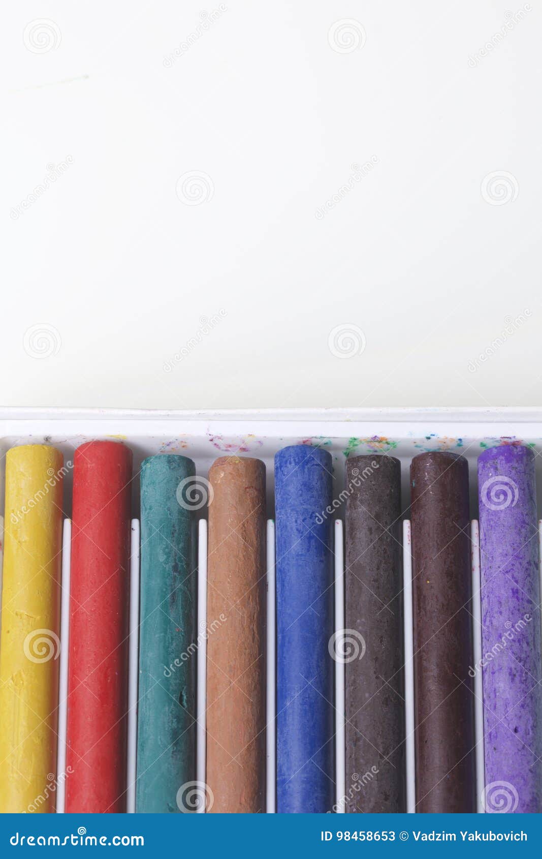 Crayons Pastels in Different Colors. Stock Image Image of colorful