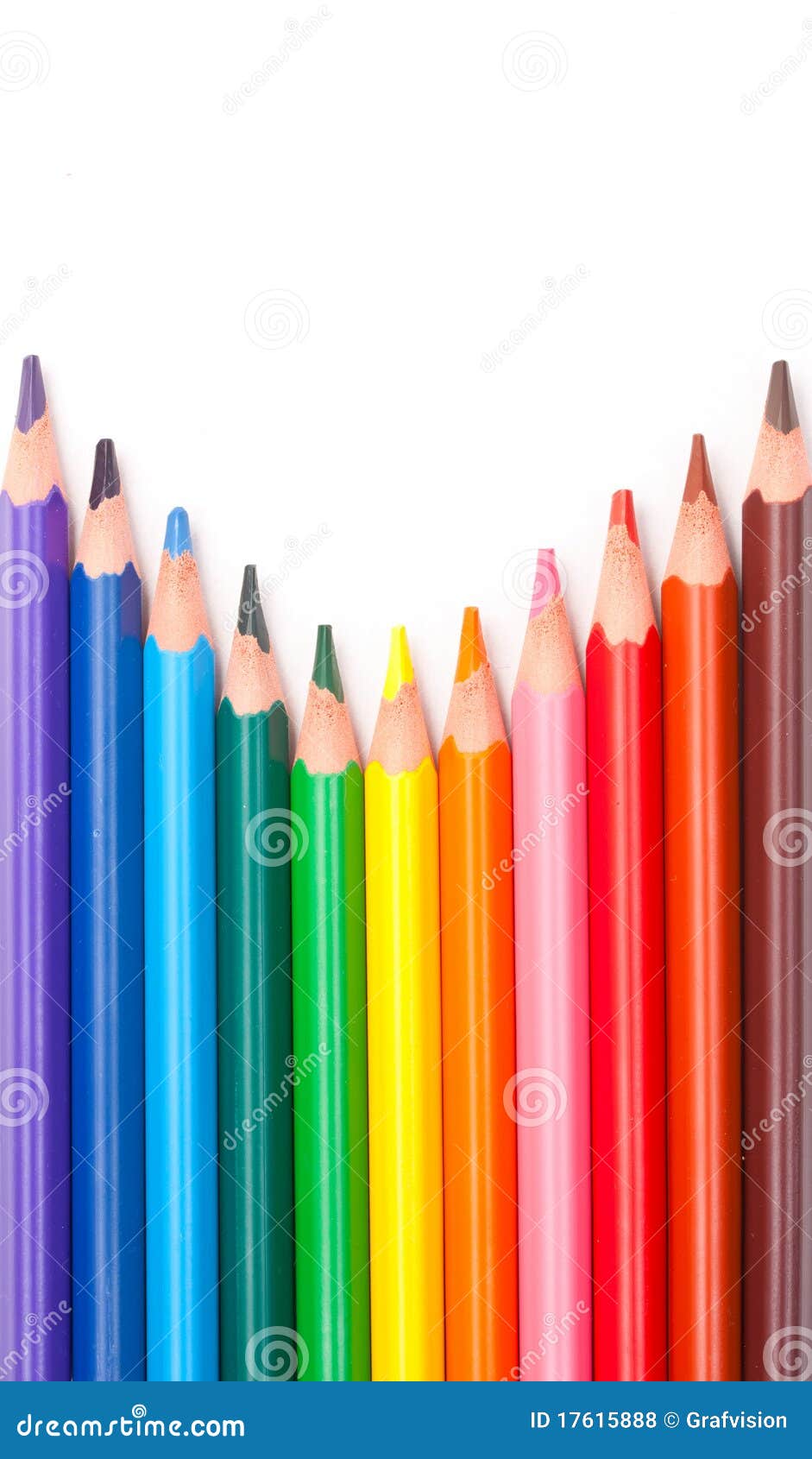 Crayons Triangulaires De Couleur Photo stock Image du fermer, résine