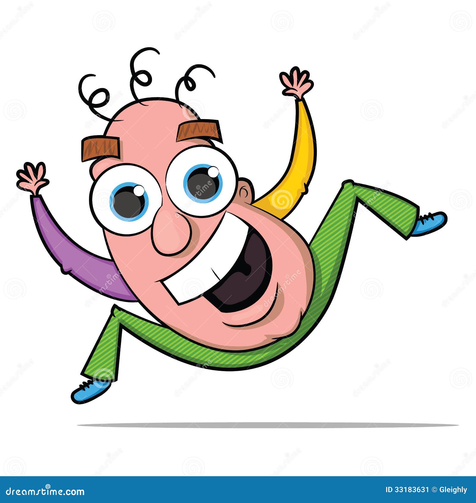 Crazy Character Illustration Stock Vector Illustration Crazy Character Illustration Stock Vector Illustration