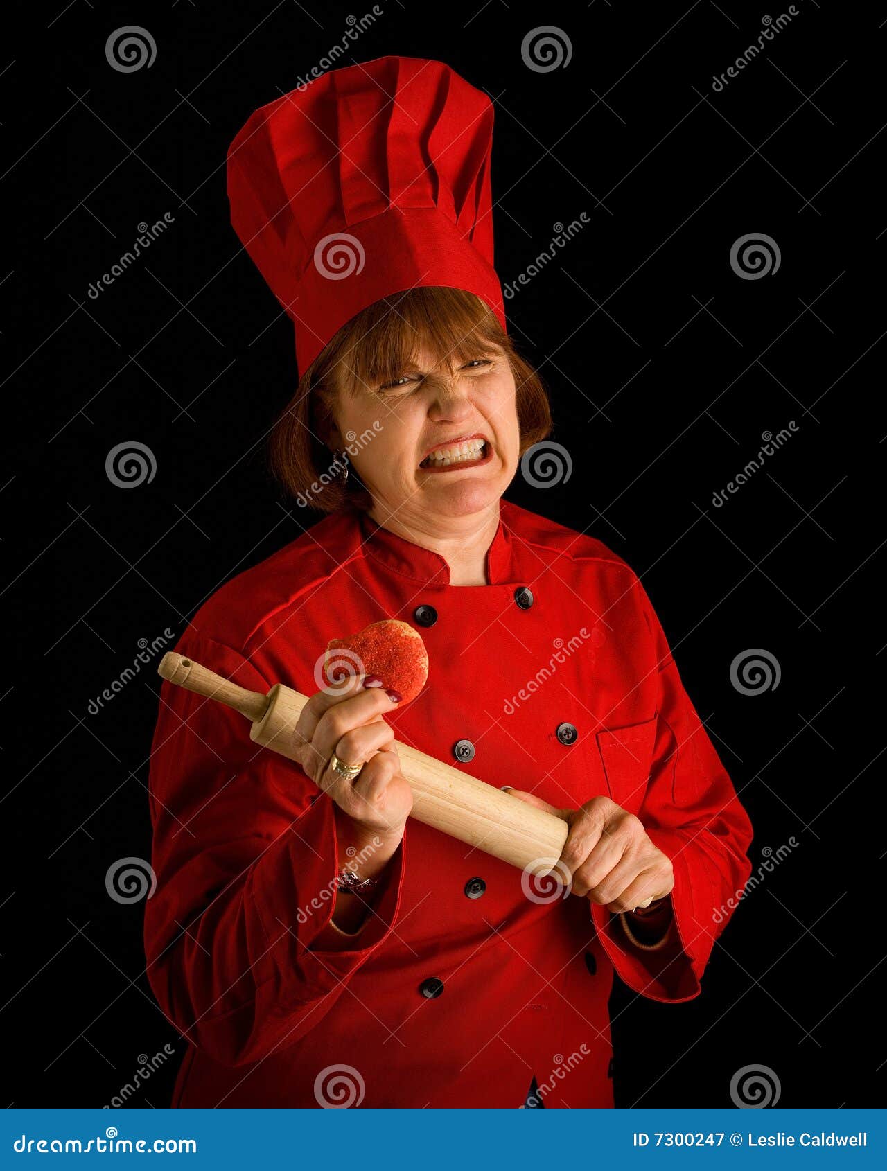 Crazy cook stock image. Image of teeth, cook, cookie, rolling 7300247