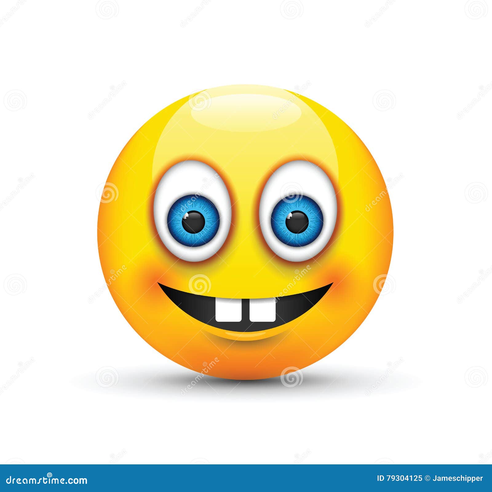 Crazy emoji stock vector. Illustration of sign, emoticons - 79304125
