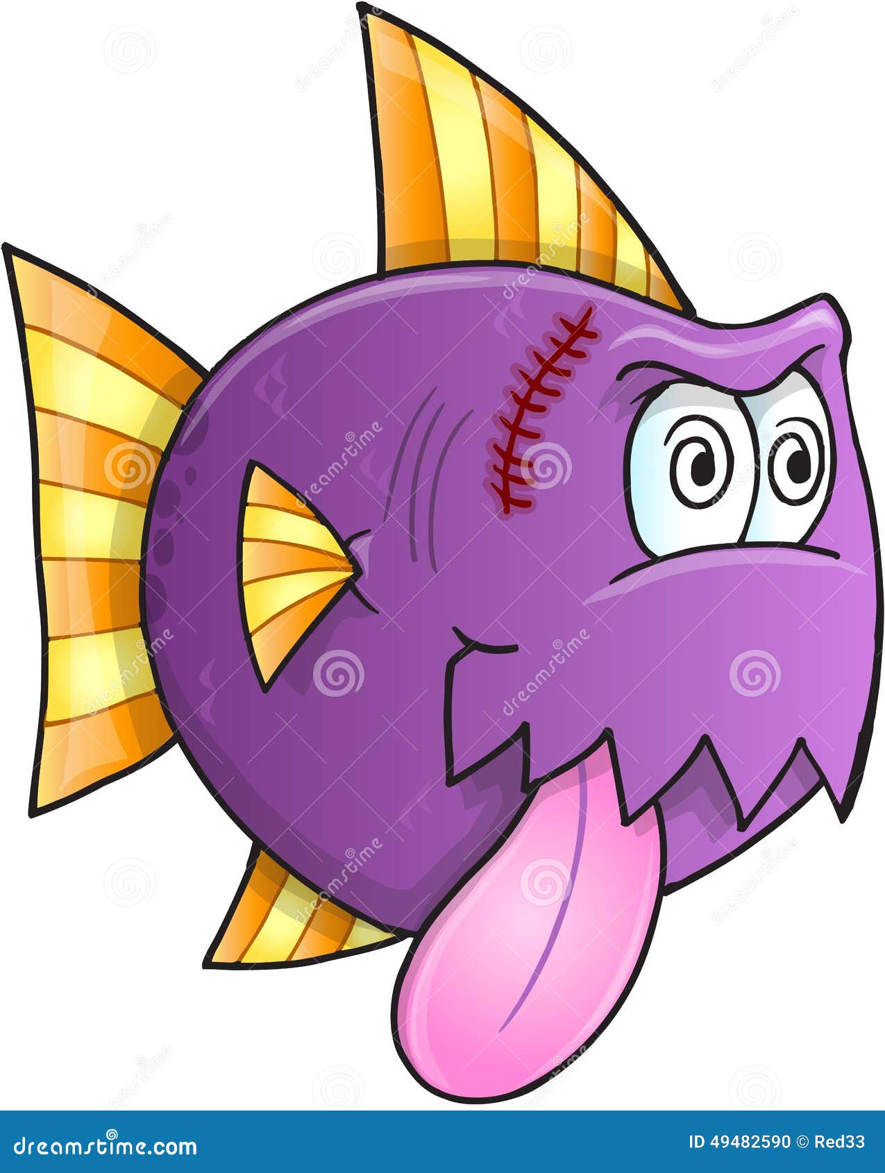 Crazy Fish Vector stock vector. Illustration of summer - 49482590