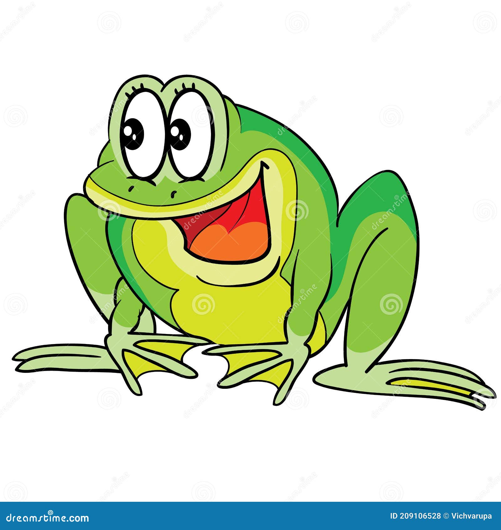 Crazy Frog Character, Cartoon Illustration, Isolated Object on White  Background, Vector Illustration Stock Vector - Illustration of green,  humor: 209106528