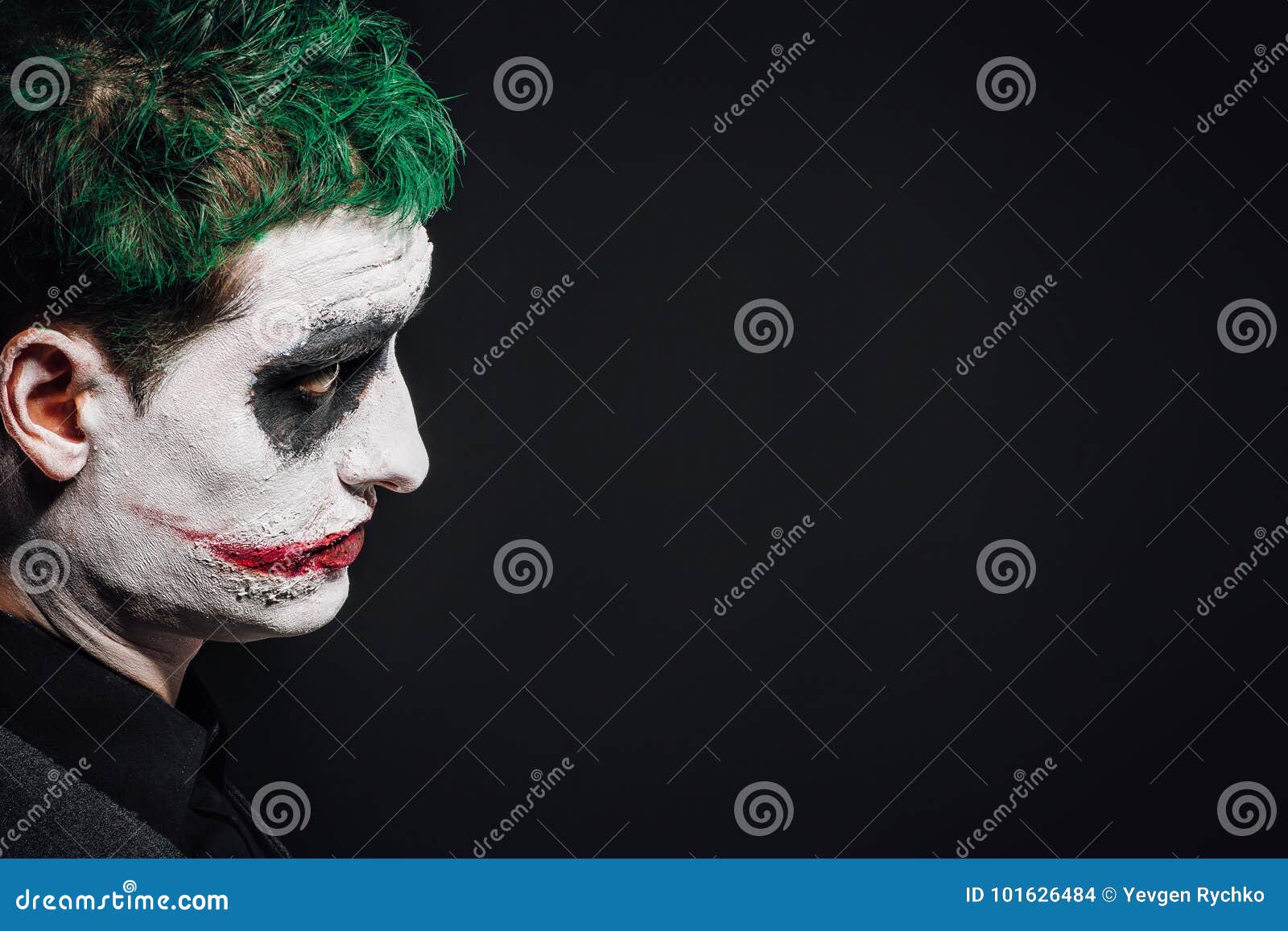 Crazy Joker Face. Halloween Stock Photo - Image of crazy, evil ...