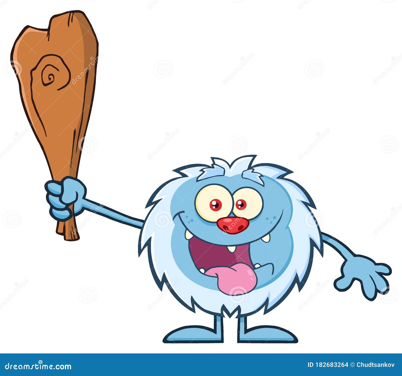 Crazy Little Yeti Cartoon Mascot Character Holding Up a Club Stock Illustration - Illustration of bigfoot, monster: 182683264 Crazy Little Yeti Cartoon Mascot Character Holding Up a Club Stock Illustration - Illustration of bigfoot, monster: 182683264
