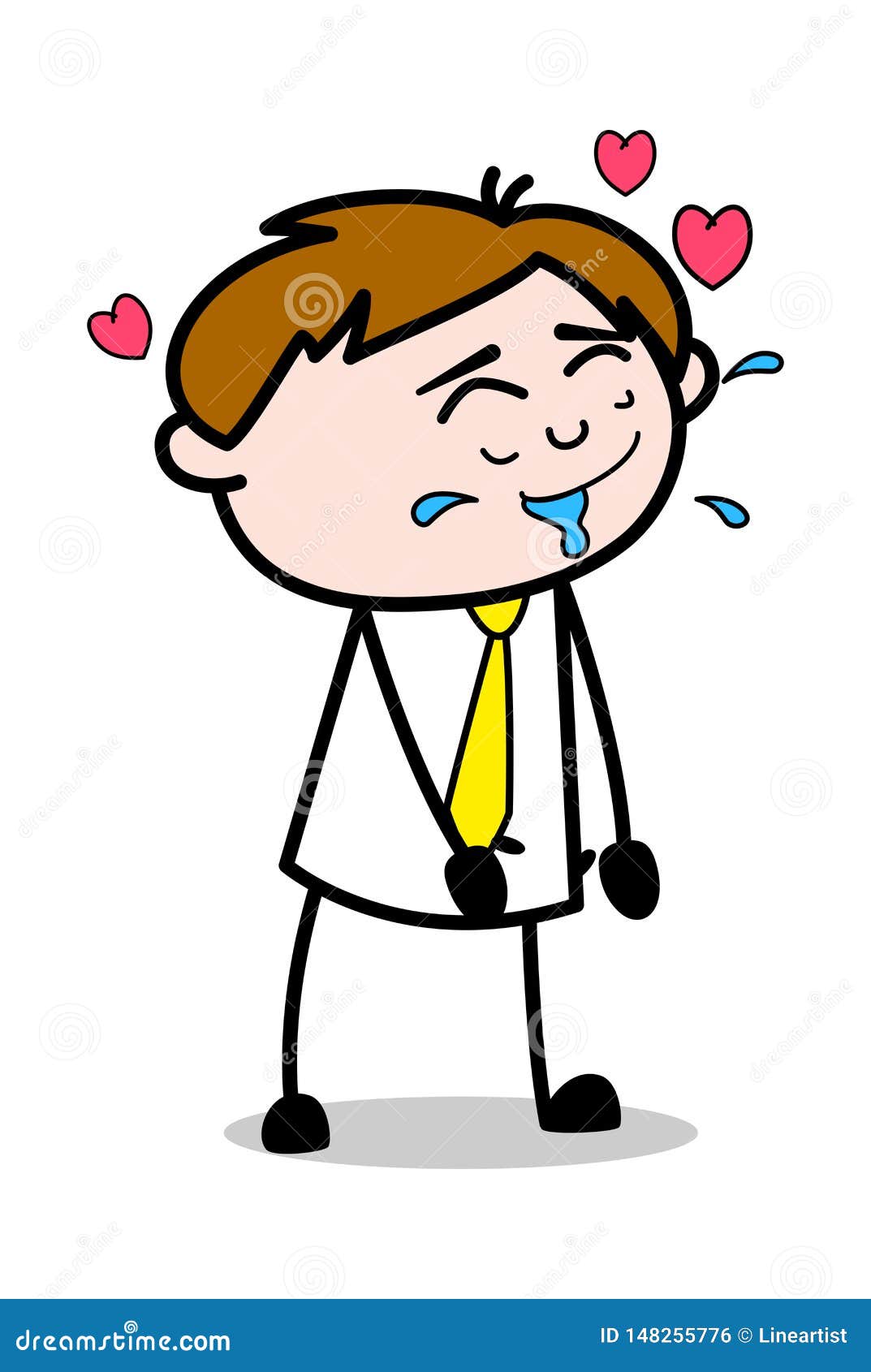 Crazy in Love - Office Salesman Employee Cartoon Vector Illustration Stock Illustration - Illustration of excited, formal: 148255776 Crazy in Love - Office Salesman Employee Cartoon Vector Illustration Stock Illustration - Illustration of excited, formal: 148255776