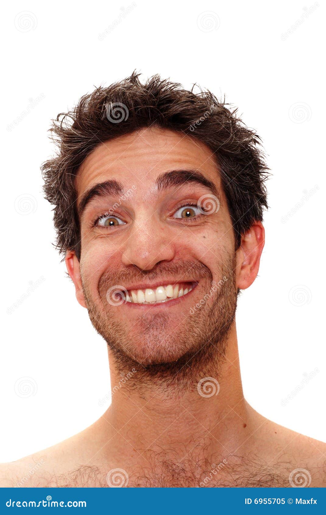 Crazy man stock image. Image of crazy, facial, background 6955705