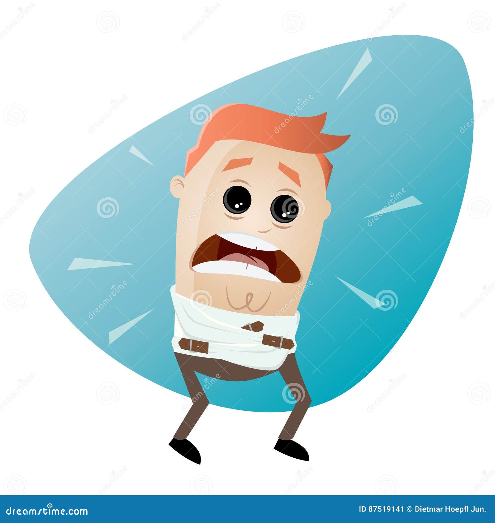 Crazy Guy Stock Illustration - Download Image Now - Bizarre, Straitjacket,  Men - iStock