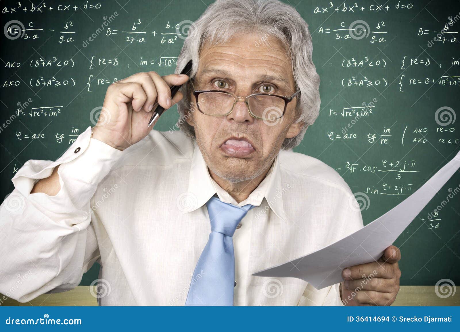 Crazy Professor Stock Images Image 36414694