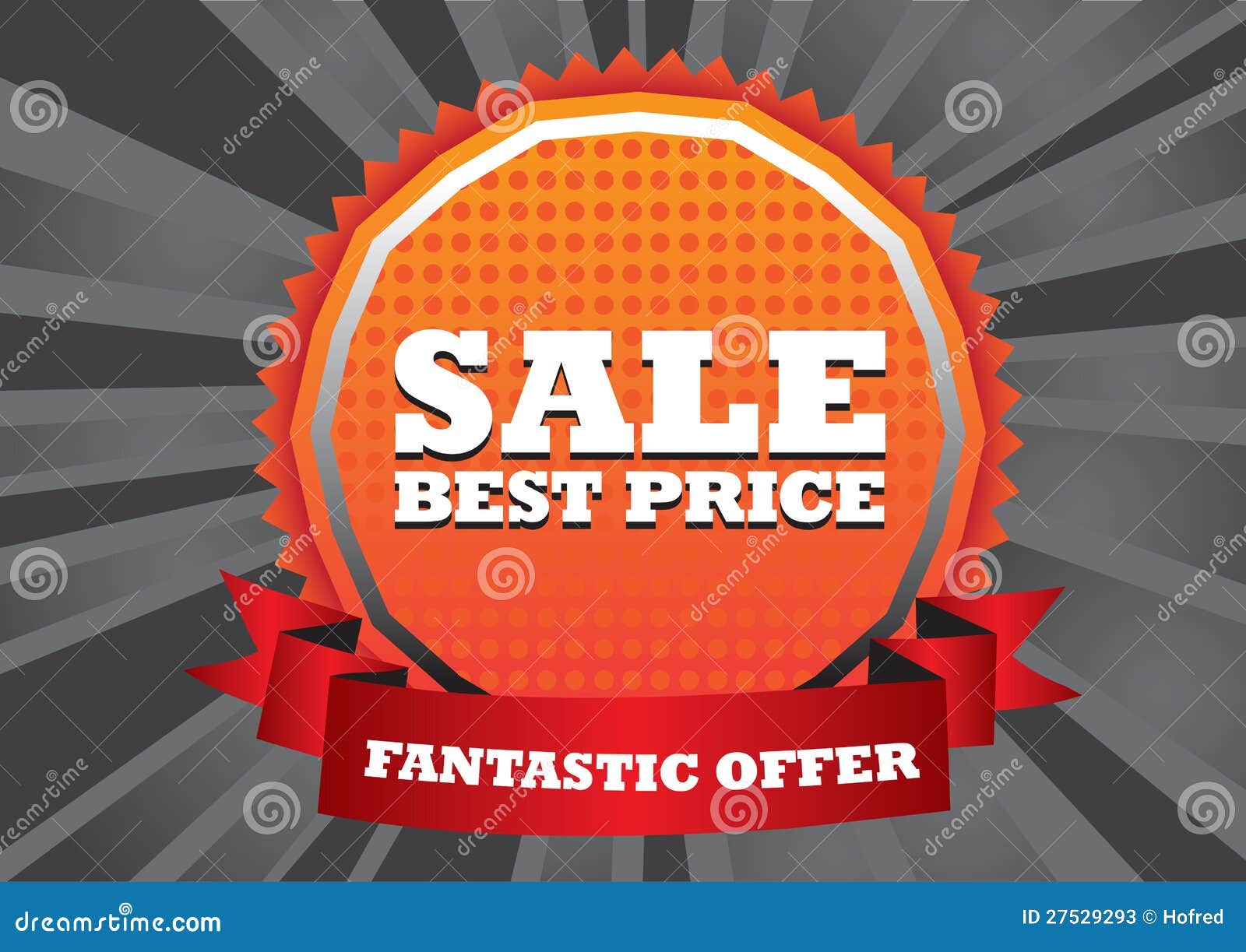 Crazy Sale Header Design with Black Background Stock Vector
