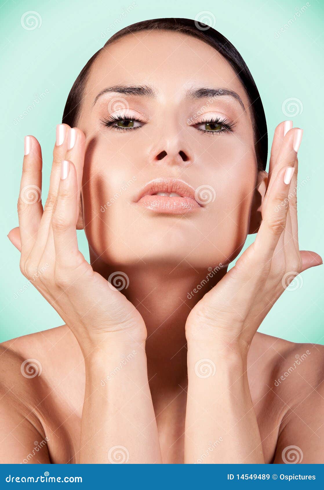 Cream application stock image. Image of makeup, clean 14549489