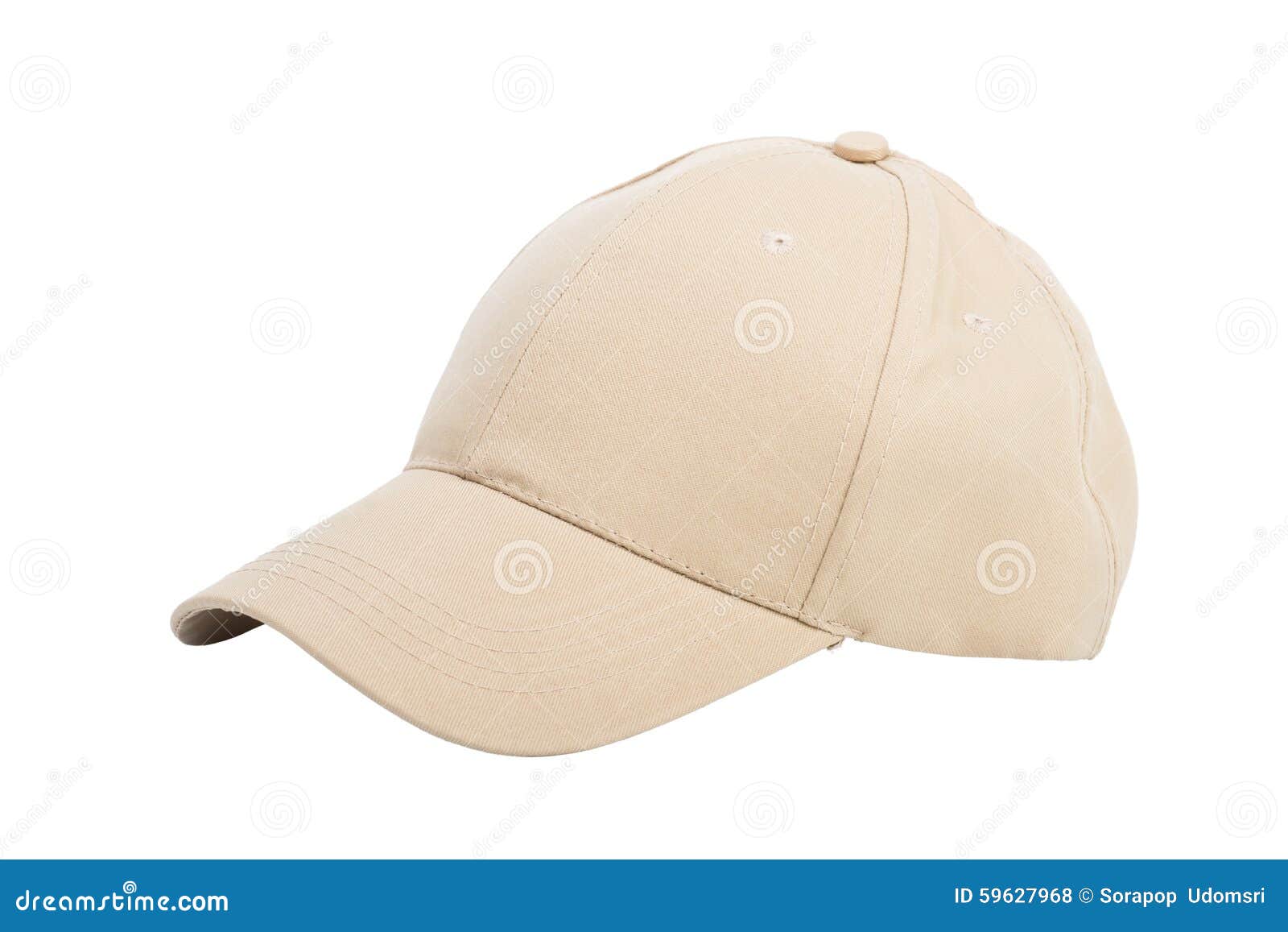 Cream Baseball Hat Isolated Stock Photo Image of gangsta, visor 59627968
