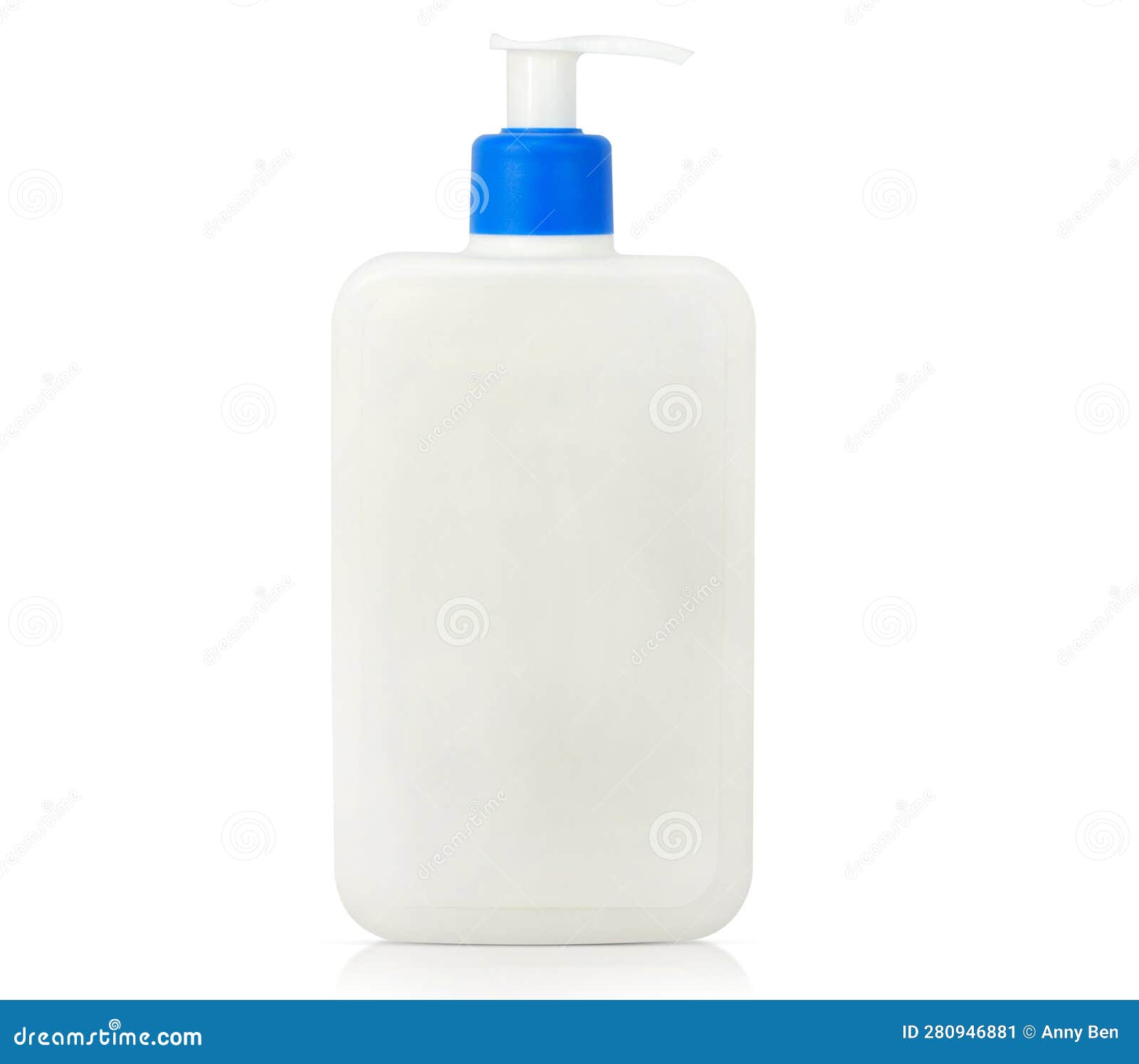 Cream Bottle Isolated on White Background Stock Image - Image of