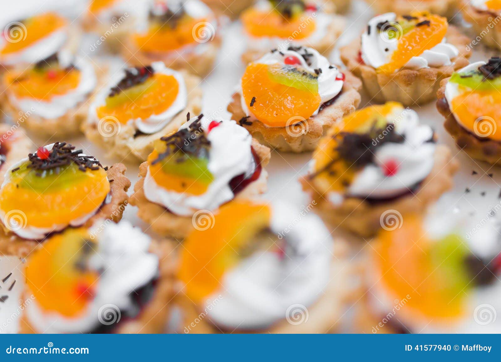 Cream dessert stock photo. Image of food, confectionery 41577940