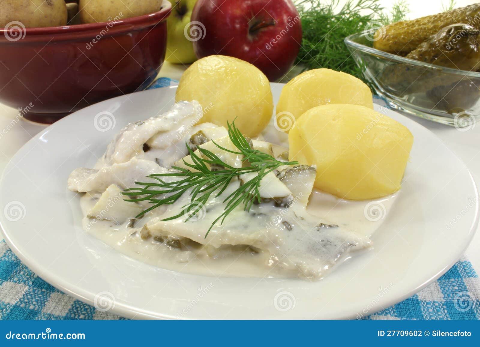 Cream herring stock photo. Image of pickles, omega, cream 27709602