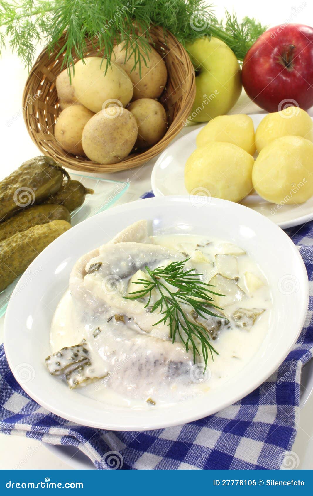 Cream herring stock photo. Image of plain, home, snack 27778106
