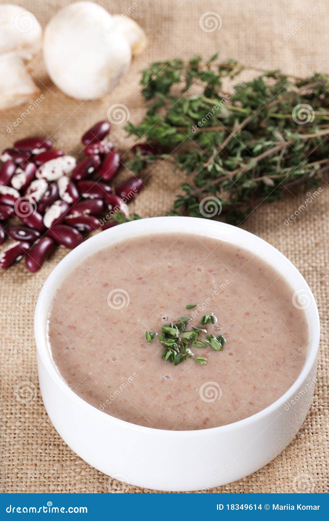 Cream soup stock photo. Image of eating, burlap, cooking - 18349614