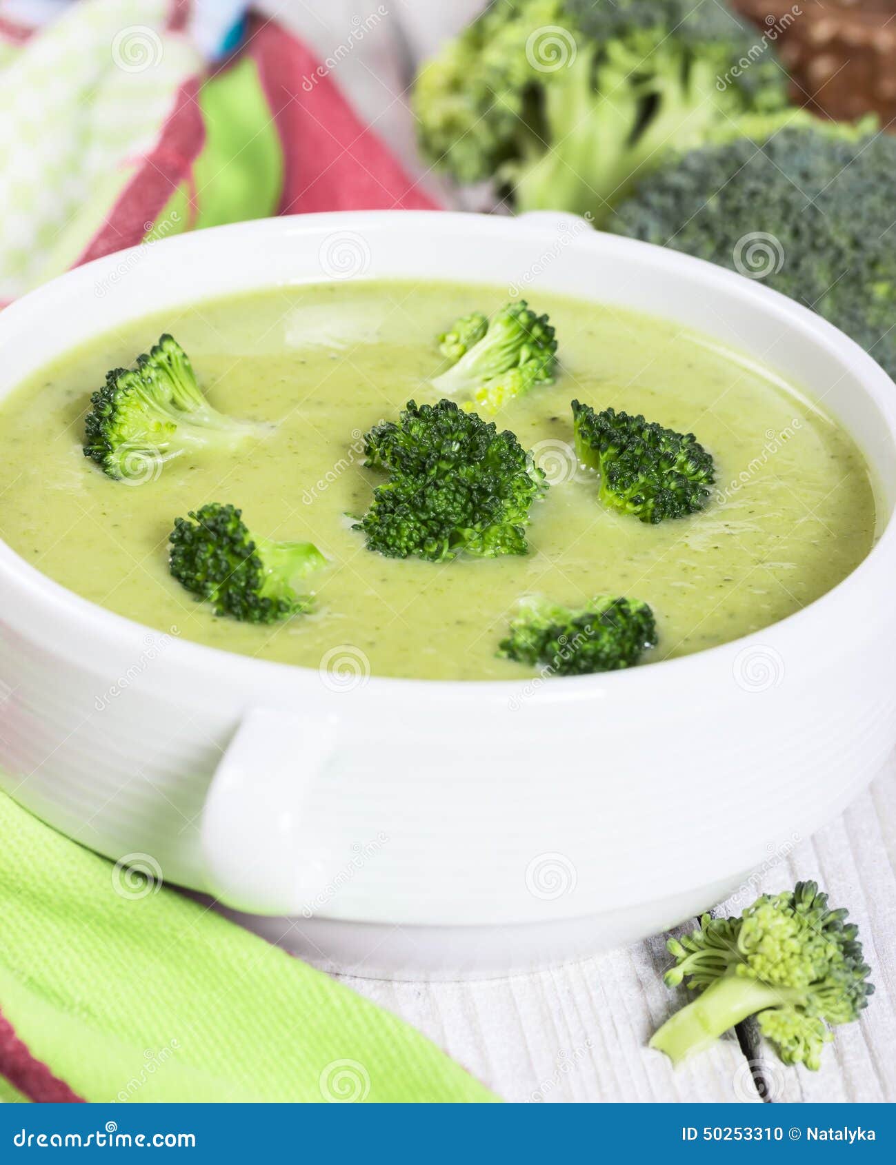 Cream soup from broccoli stock photo. Image of dinner 50253310