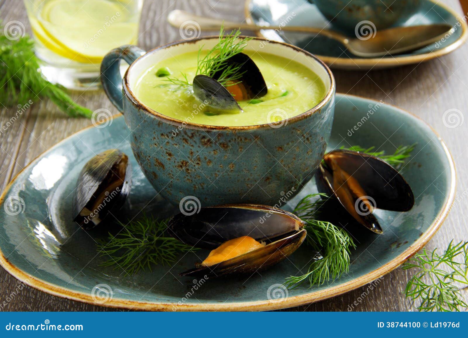 Cream soup of peas stock photo. Image of meat, gourmet 38744100