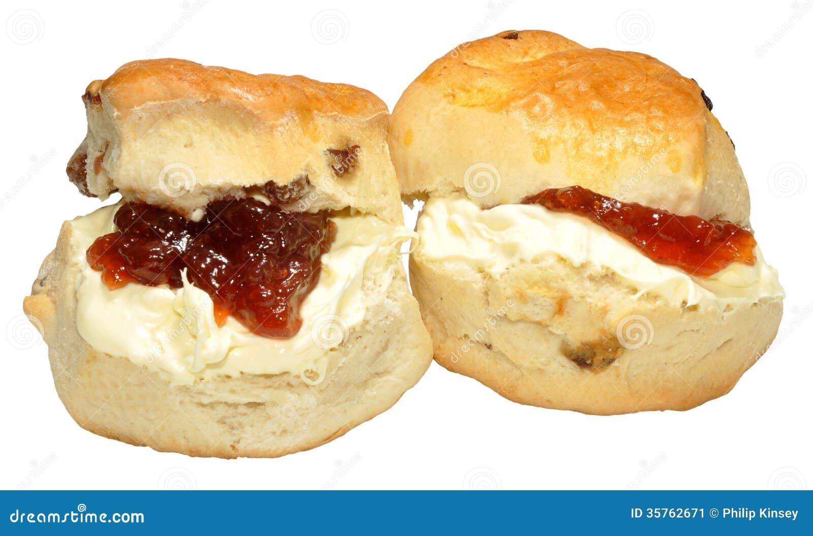 scones with jam and cream clipart flower