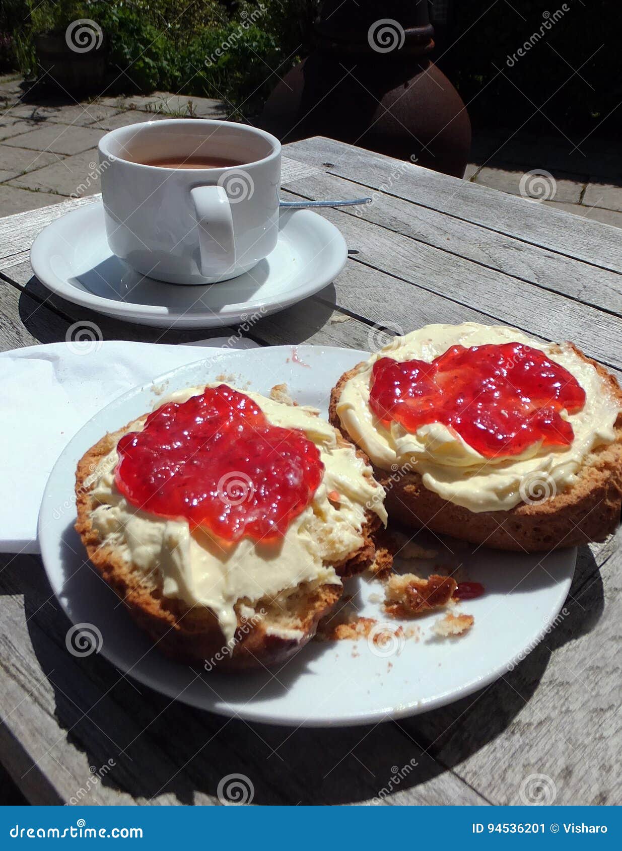 Cream Tea stock image. Image of conserve, farm, british 94536201