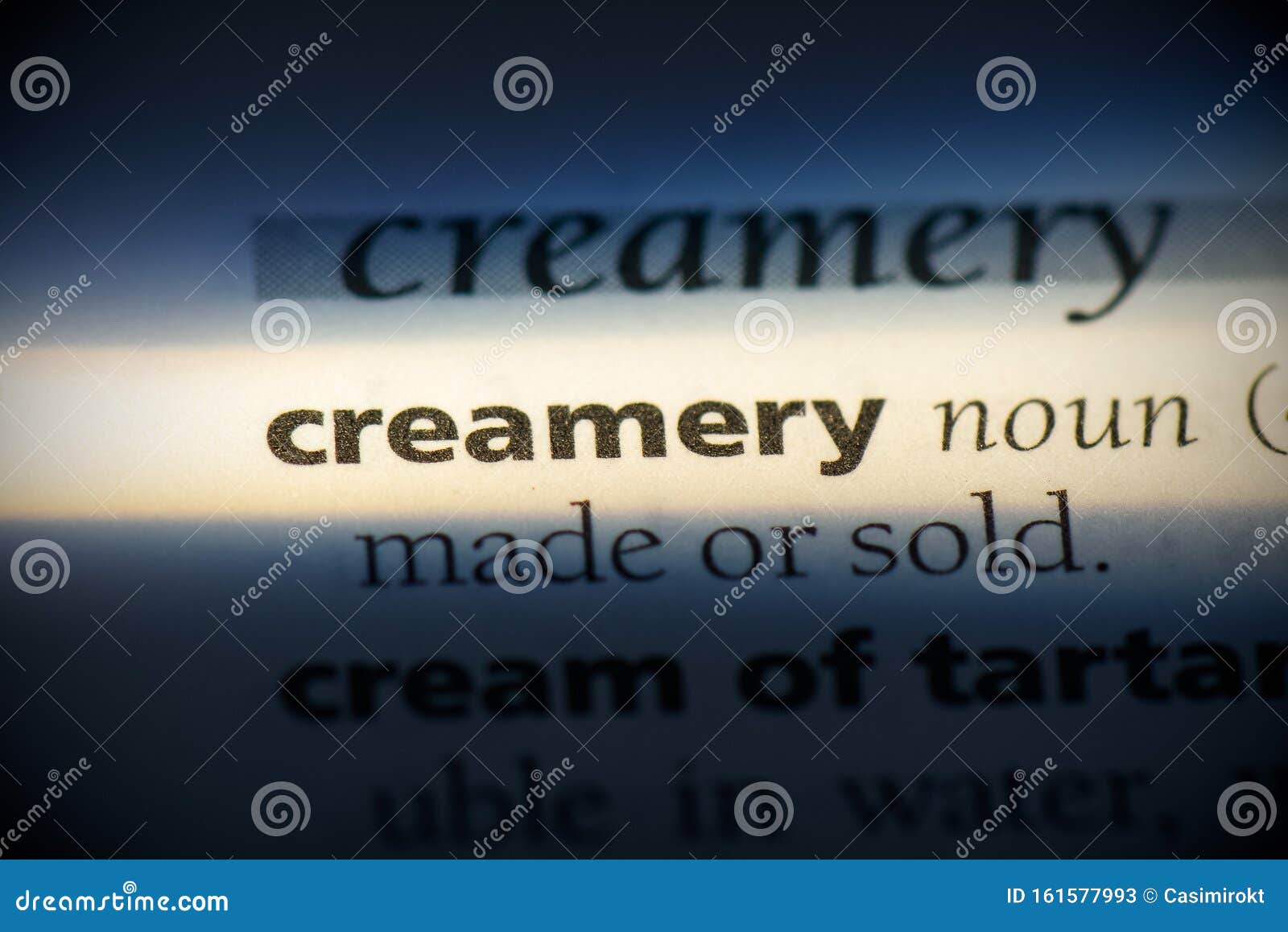 Creamery stock image. Image of vocabulary, word, language 161577993