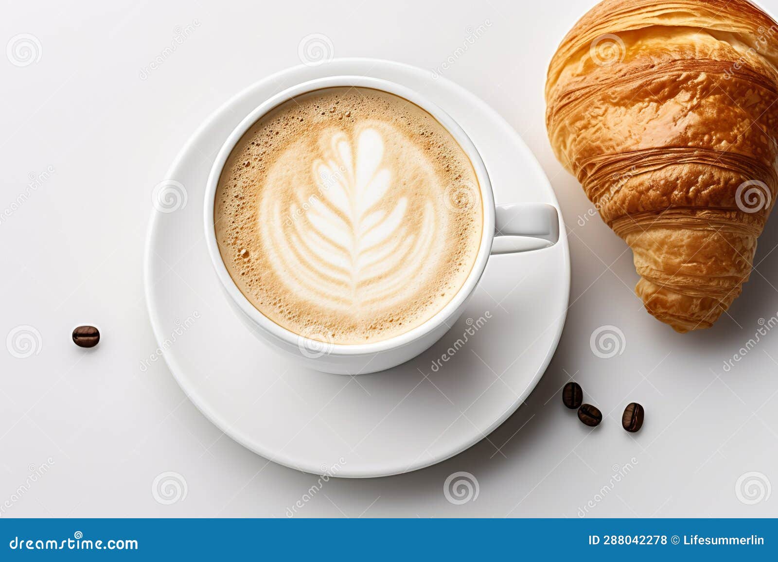 Creamy Coffee Delight Cup of Coffee with Milk Stock Illustration