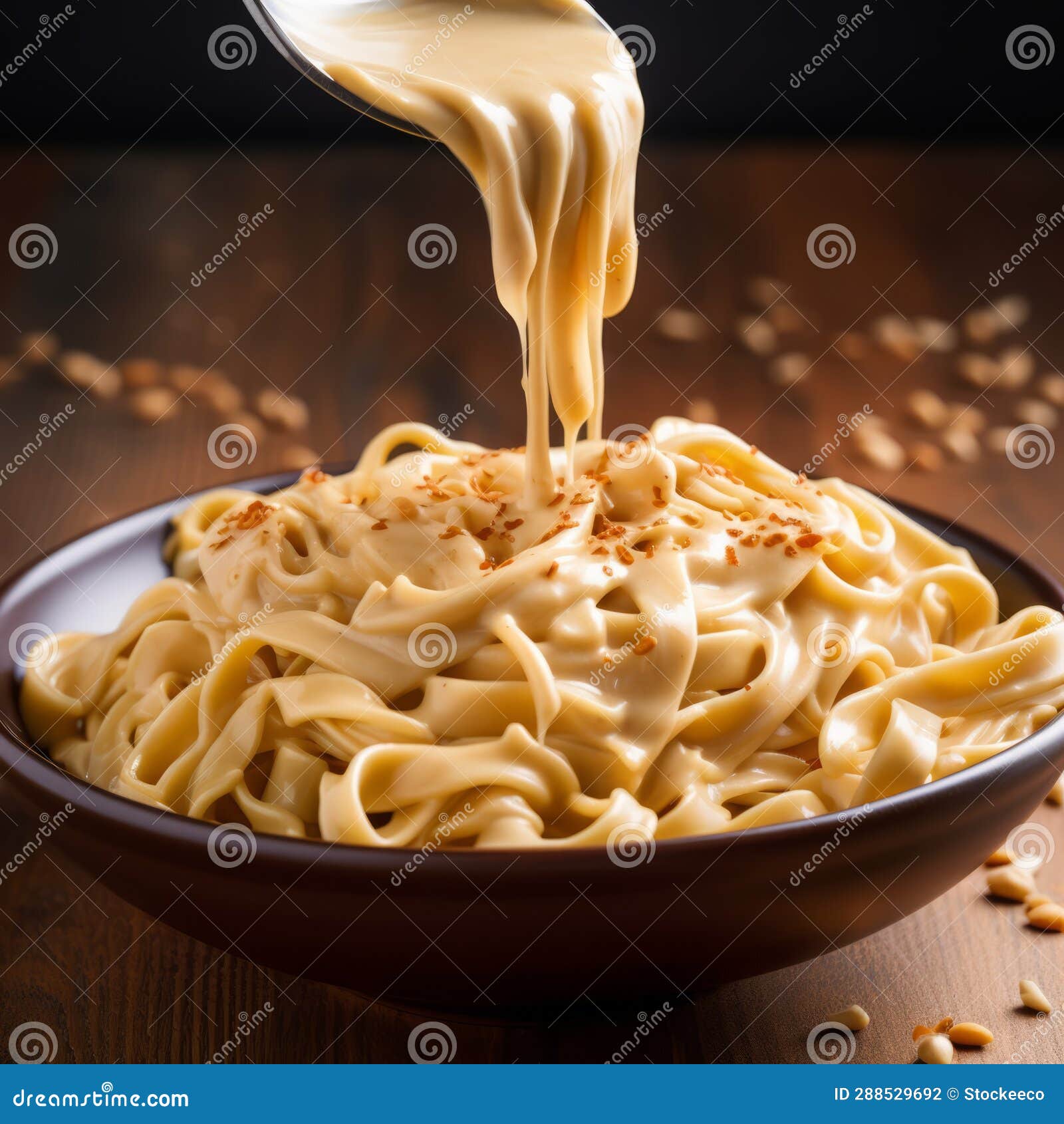 creamy and crunchy pasta with peanut butter sauce