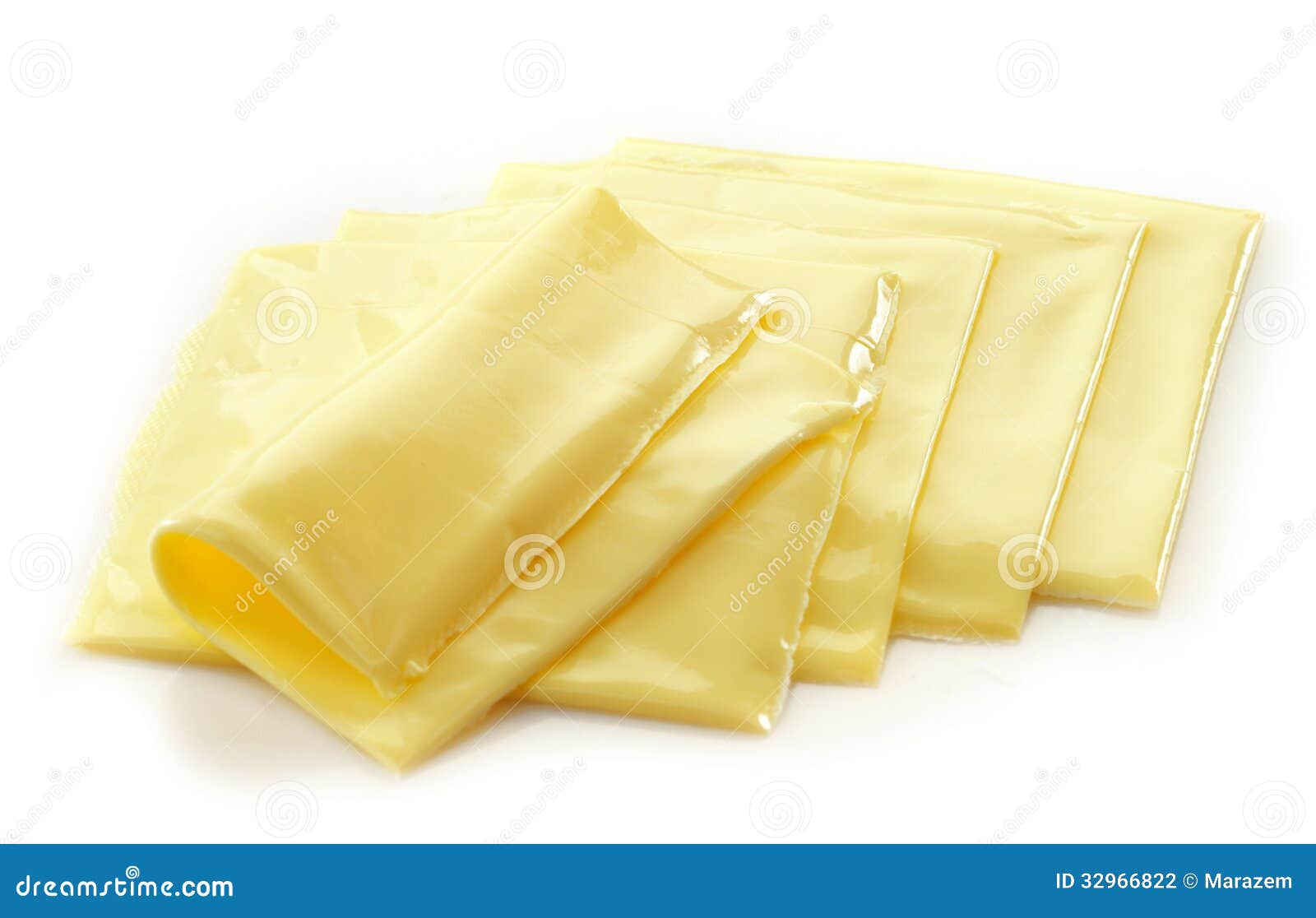 Creamy Processed Cheese Slices Stock Photo Image of unhealthy