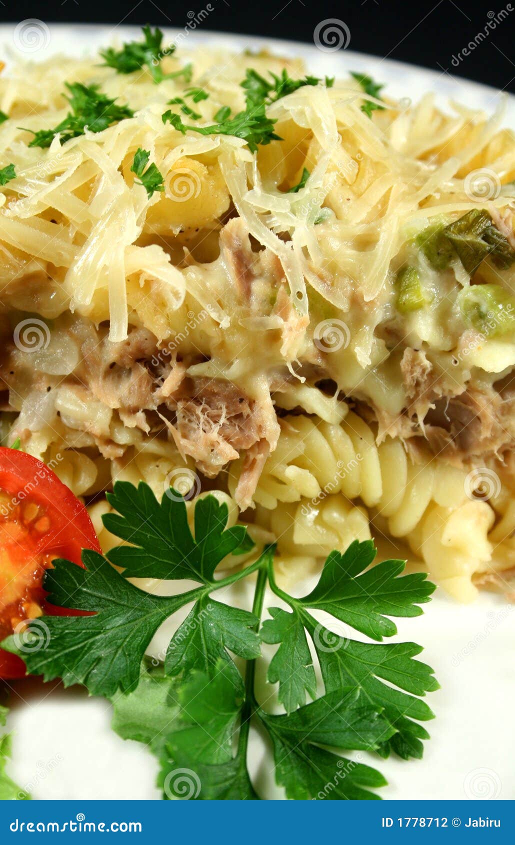 Creamy Tuna and Pasta Bake stock photo. Image of baked - 1778712