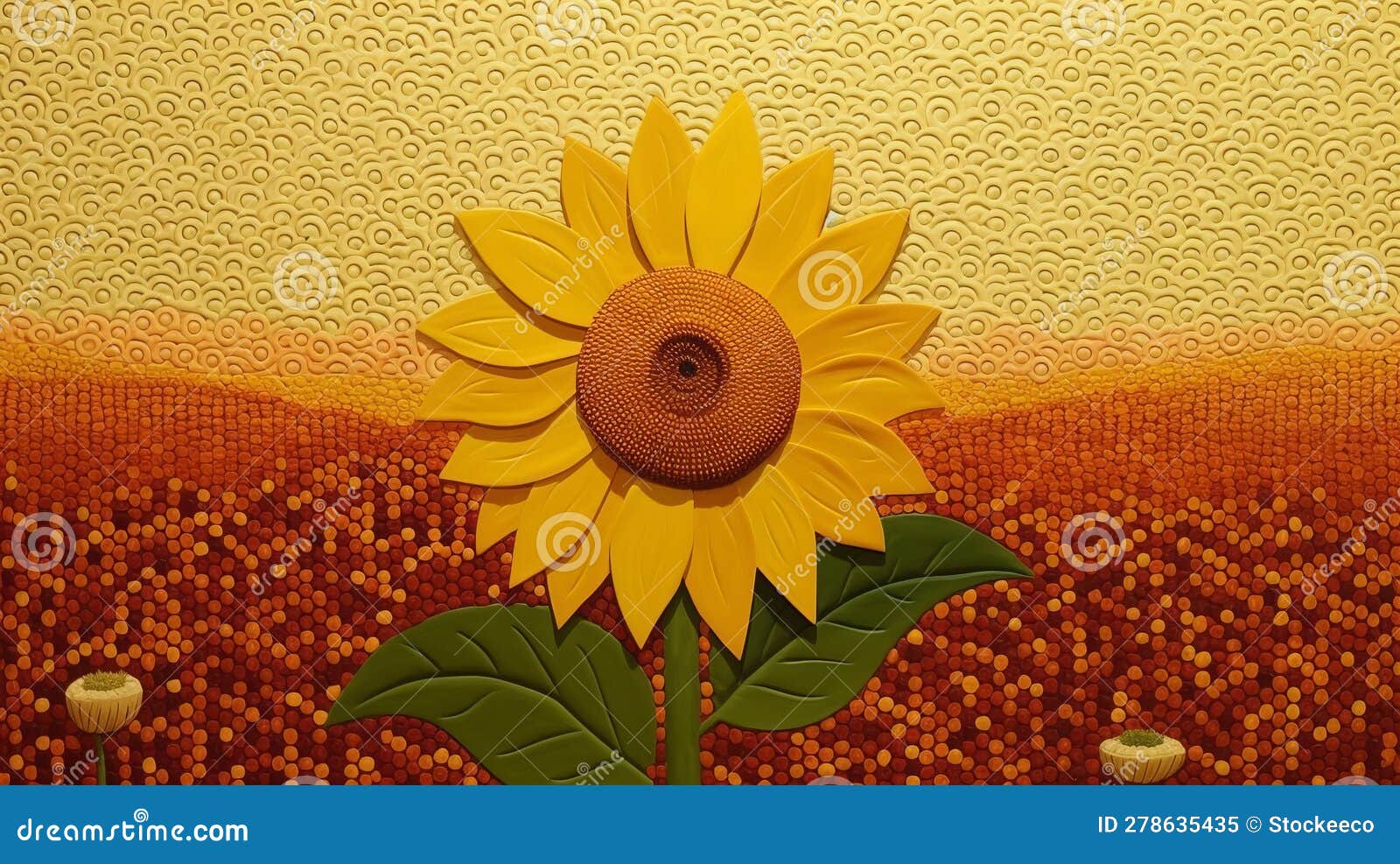 create art in lowell herrero sunflowers style