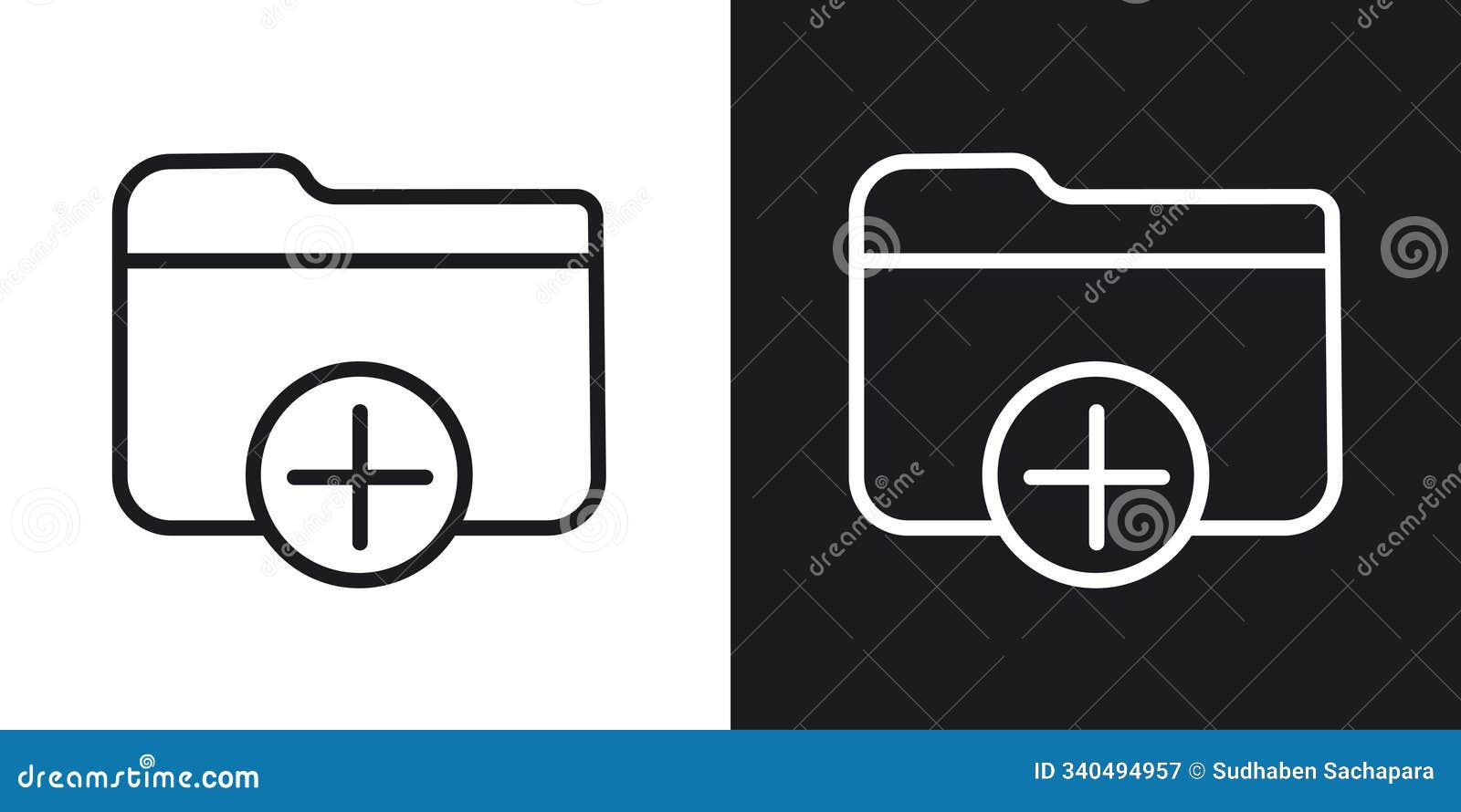 create folder vecor icon set