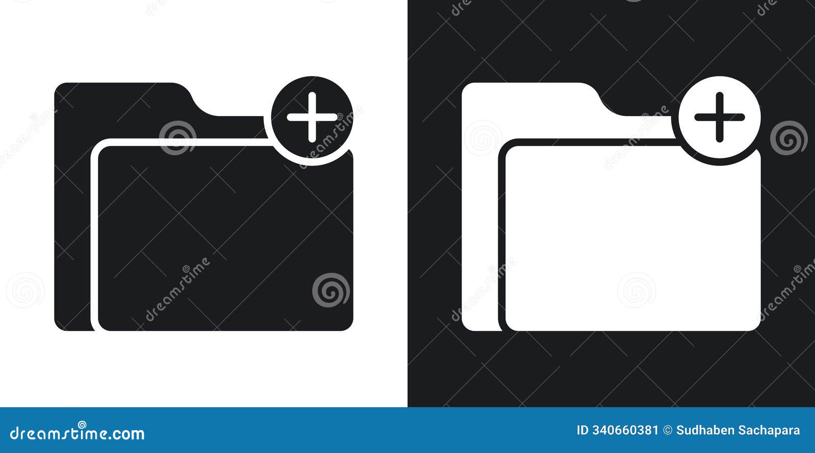 create folder vecor icon set