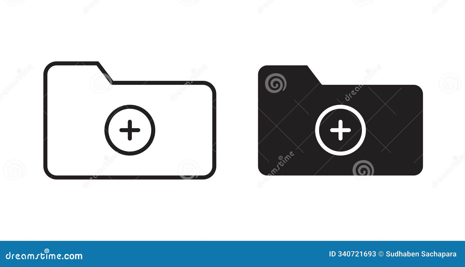 create folder vecor icon set